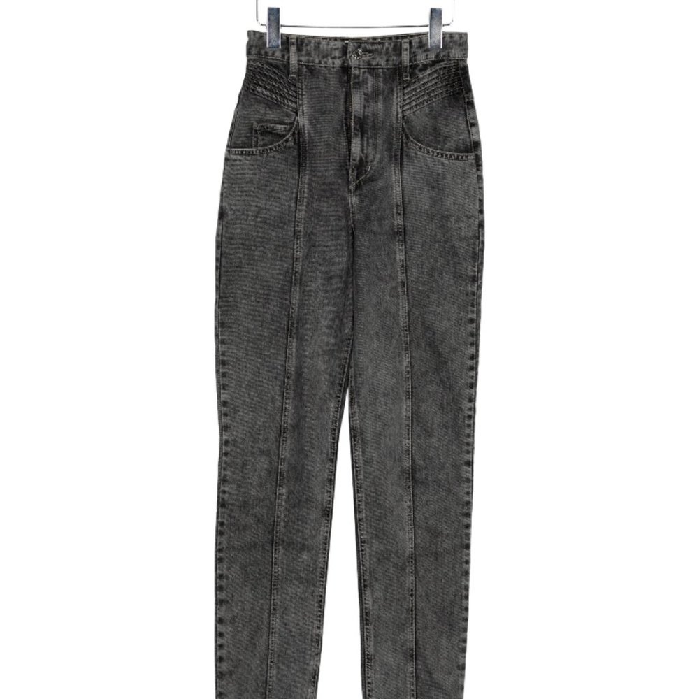 Isabel Marant Etoile High-Rise Straight Leg Jeans